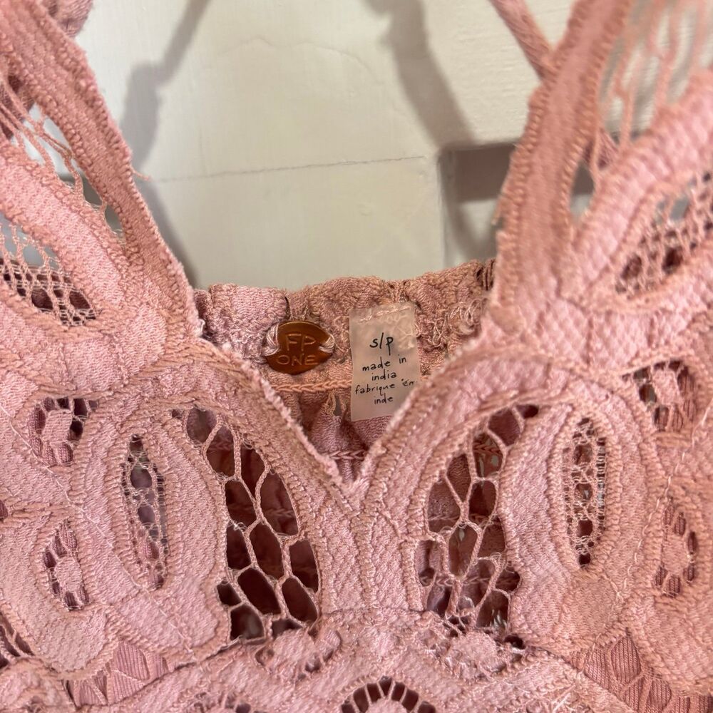 Free People Intimately Adella Slip Dress Rose NWT - Picture 5 of 11